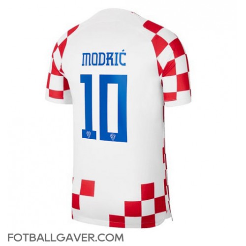 Kroatia Luka Modric #10 Fotballklær Hjemmedrakt VM 2022 Kortermet